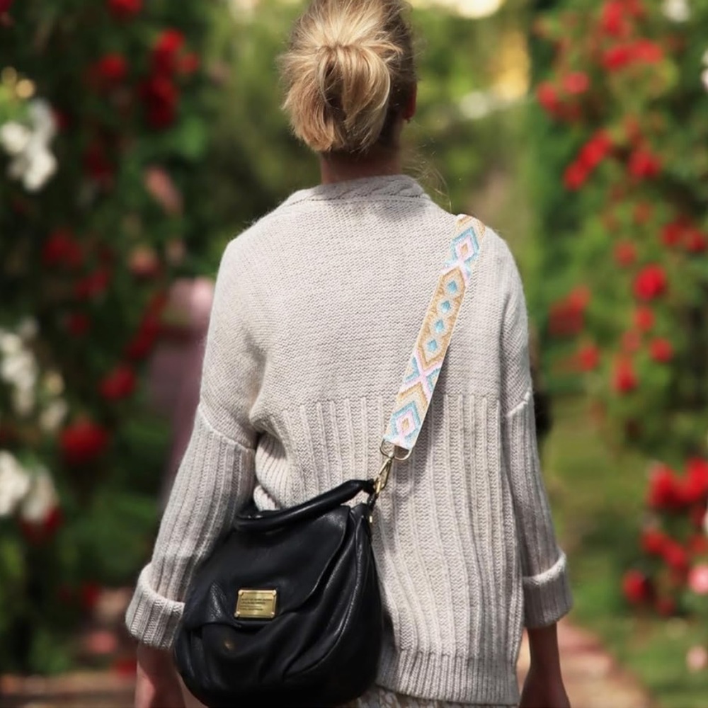 Colorful Geometric Bag Strap - Picture 4 of 4